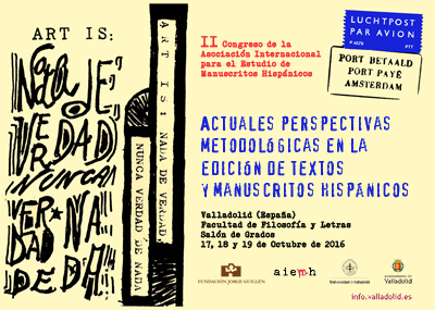 II Congreso AIEMH. Actuales perspectivas metodológicas en la edición de textos y manuscritos hispánicos