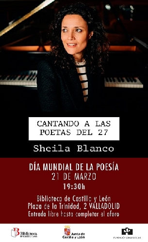 Sheila Blanco. Cantado a las Poetas del 27